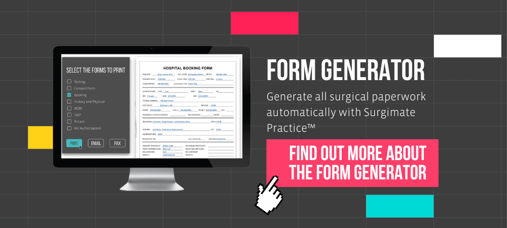 Automatically fill out forms with Surgimate's form generator