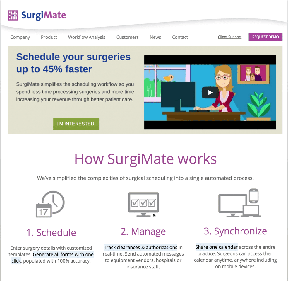 Surgimate - old branding