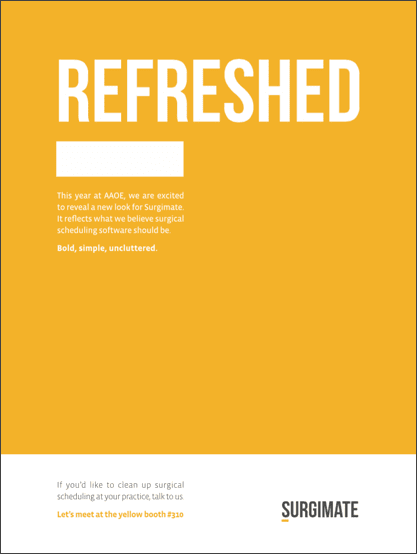 Surgimate's new look - collateral