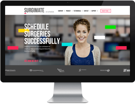 Surgimate's new look - website