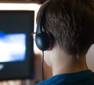 Watching TV with headphones